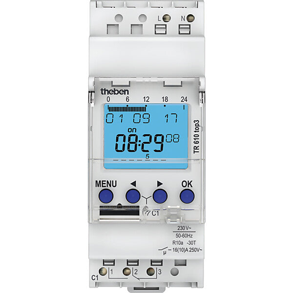 Theben Digitale Zeitschaltuhr Wochenprogramm TR 610 top3